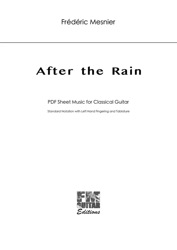 Cover After The Rain