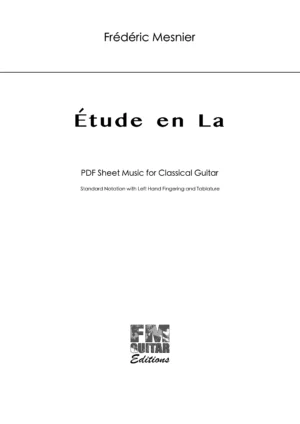 Cover Etude En La