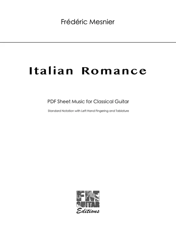 Cover Italian Romance