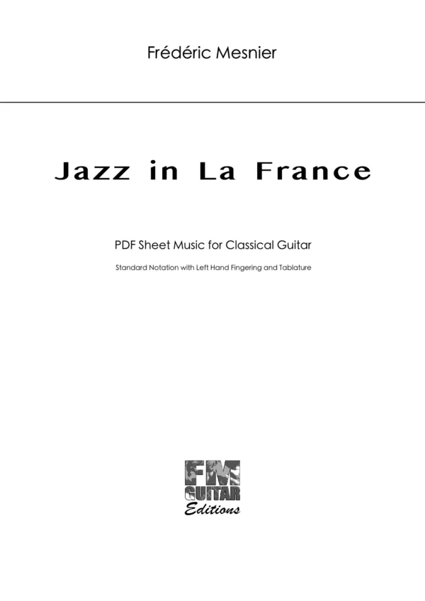 Cover Jazz In La France