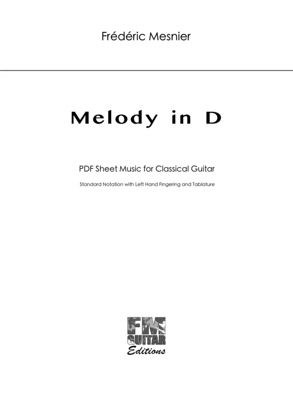 Cover Melody In D