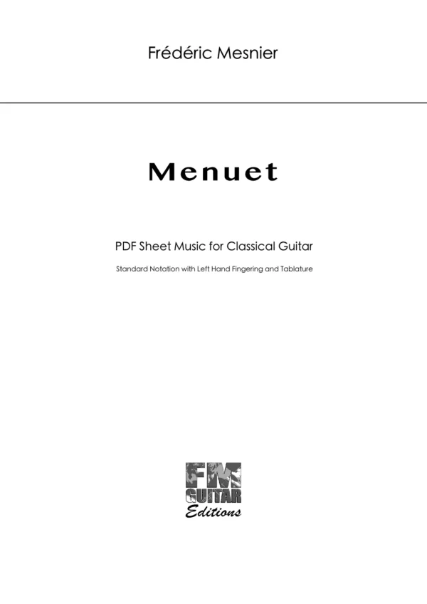 Cover Menuet