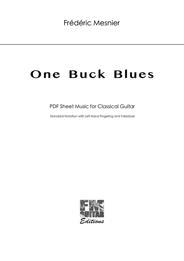 Cover One Buck Blues