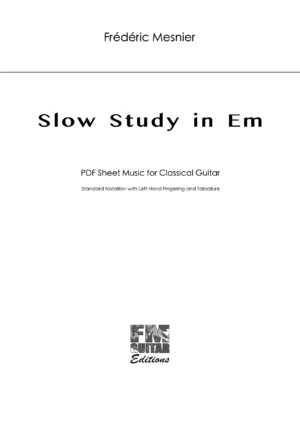 Cover Slow Study In Em