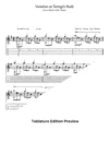 Variation On Tarrega Study Tab