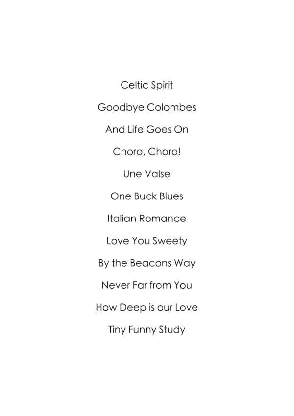 And Life Goes On Songbook Pieces