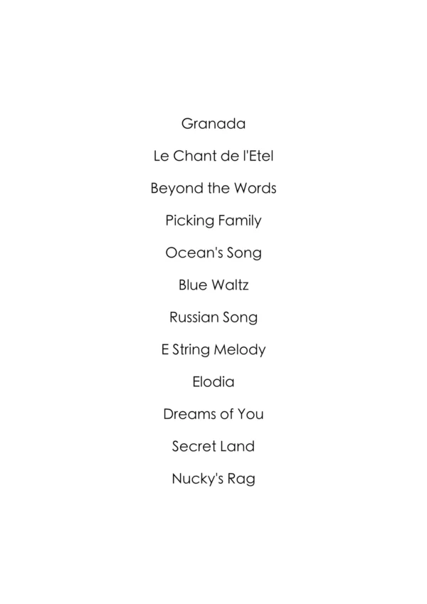 Beyond The Words Songbook Pieces