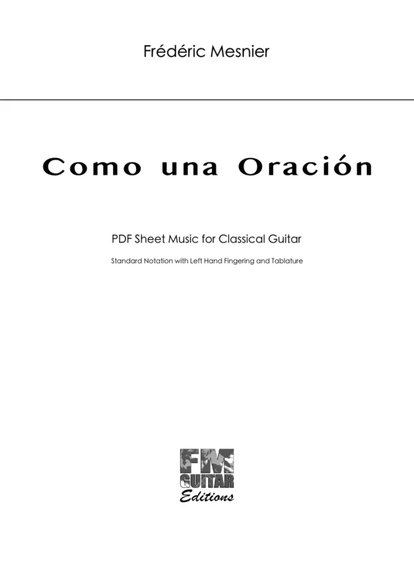 Cover Como Una Oracion2