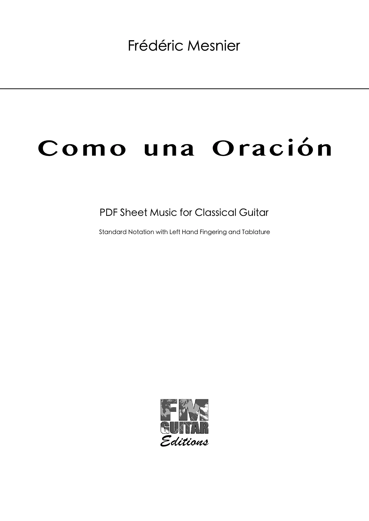 Cover Como Una Oracion2