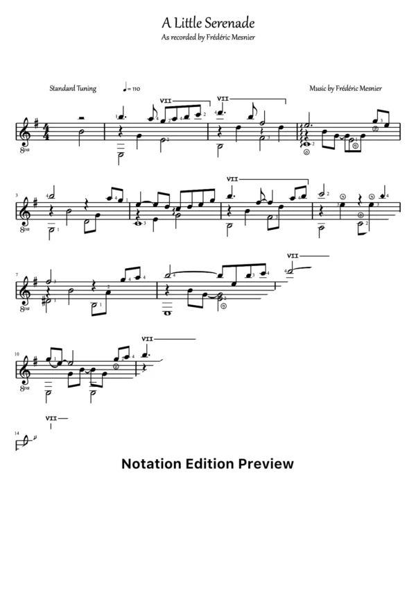 A Little Serenade Score