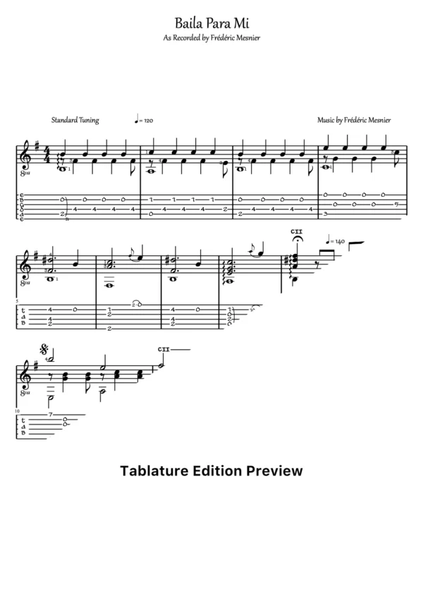 Baila Para Mi Tab