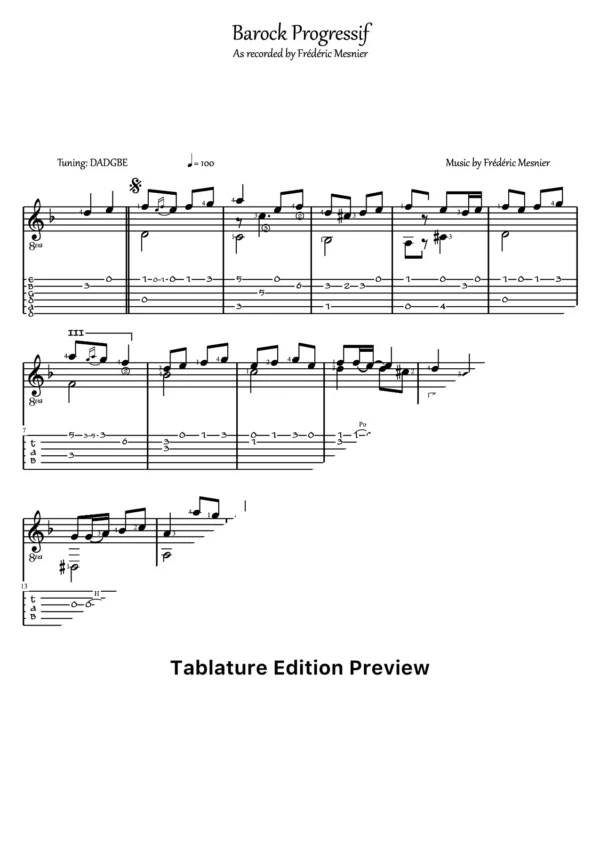 Barock Progressif Tab