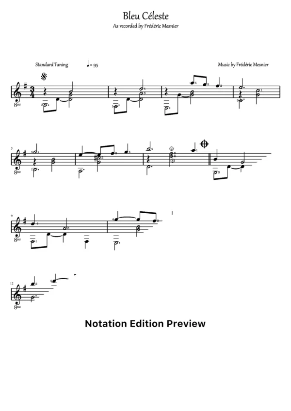 Bleu Celeste Score