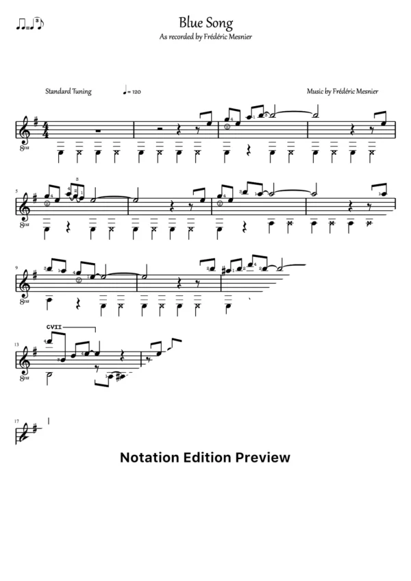 Blue Song Score