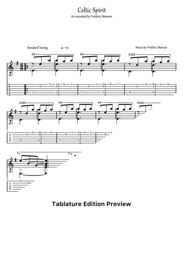 Celtic Spirit Tab