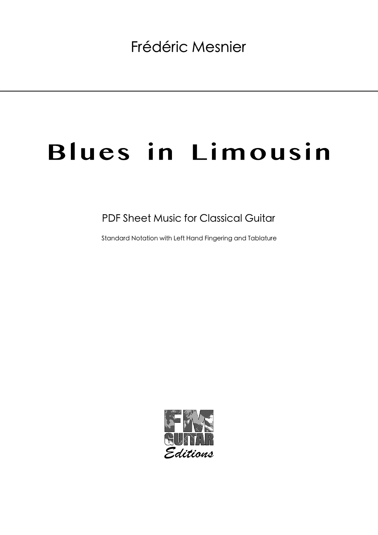 Cover Blues In Limousin