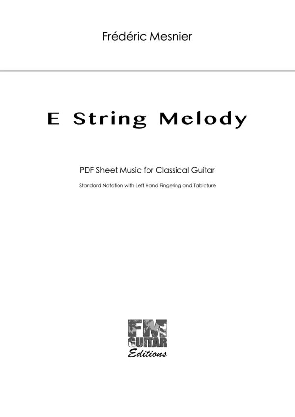 Cover E String Melody