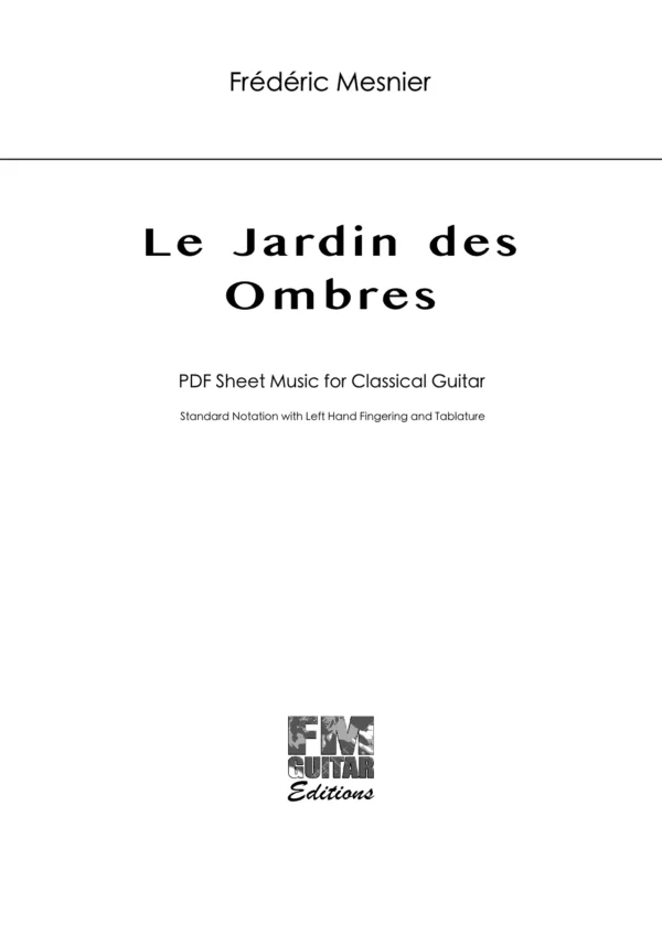 Cover Le Jardin Des Ombres