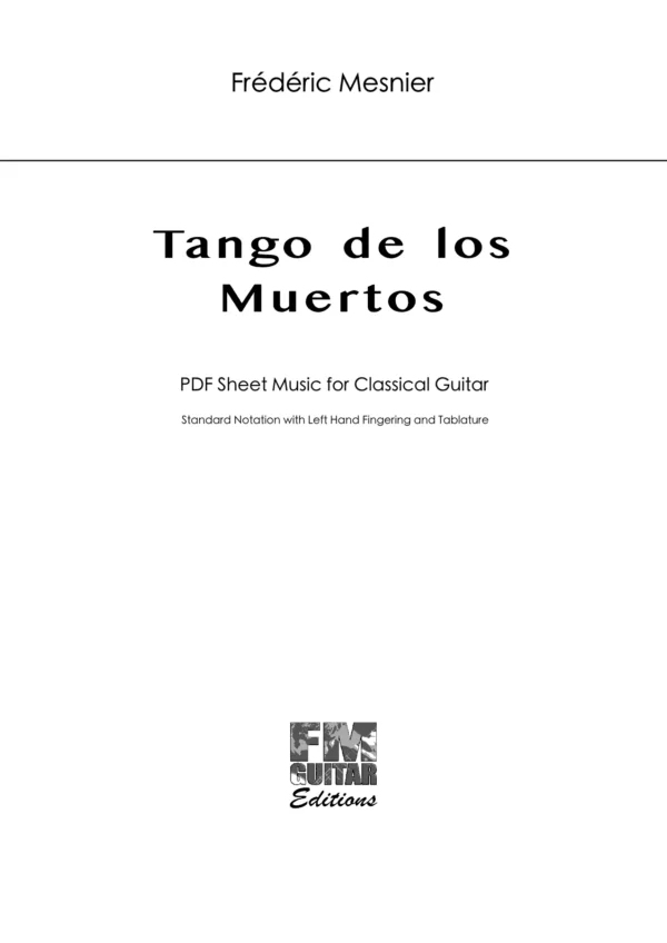 Cover Tango De Los Muertos