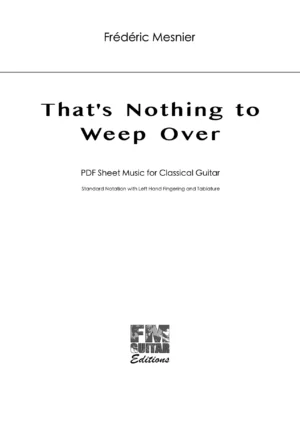 Cover Thats Nothing To Weep Over