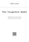 The Forgotten Waltz - Sheet Music Cover The Forgotten Waltz