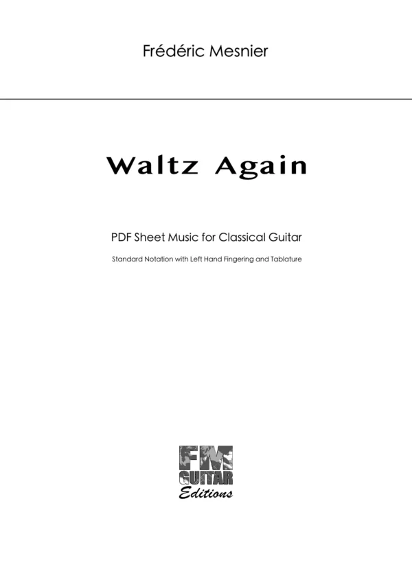 Cover Waltz Again