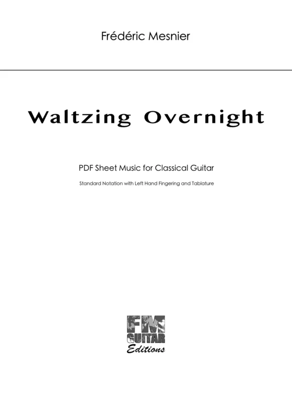 Cover Waltzing Overnight