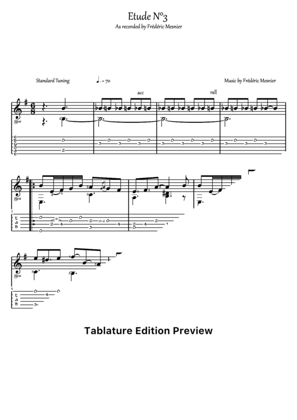 Etude N3 Tab
