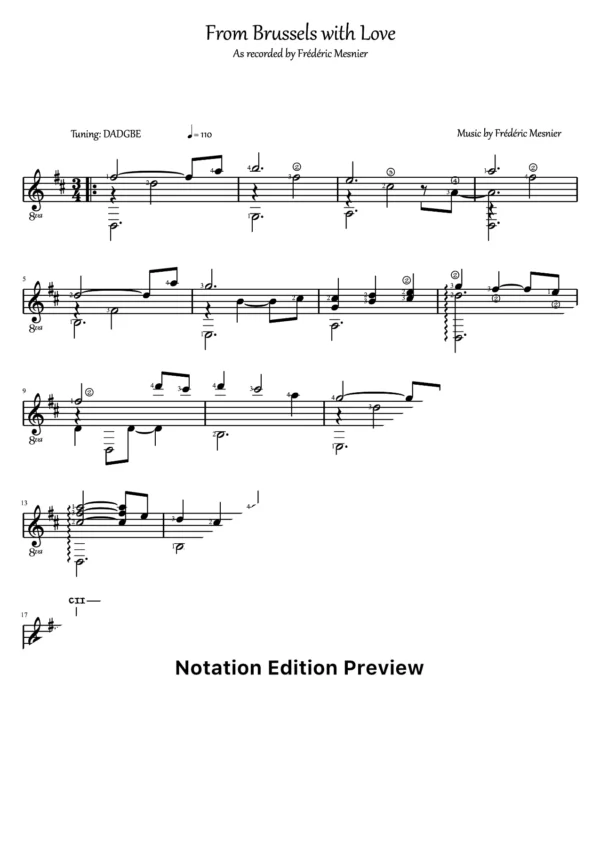 From Brussels With Love Score
