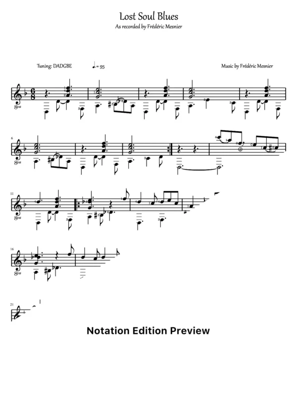 Lost Soul Blues Score