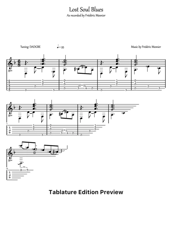 Lost Soul Blues Tab