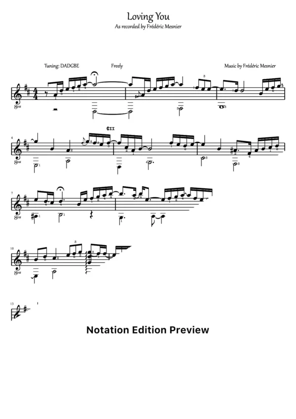 Loving You Score