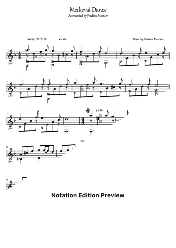 Medieval Dance Score