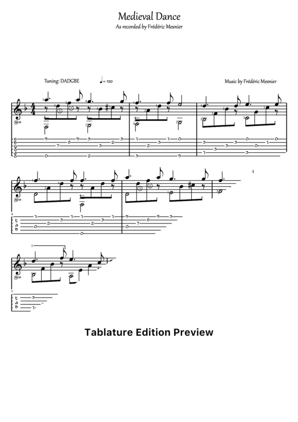 Medieval Dance Tab