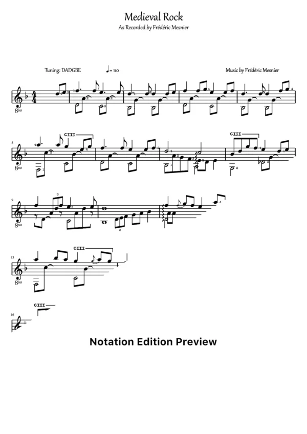 Medieval Rock Score