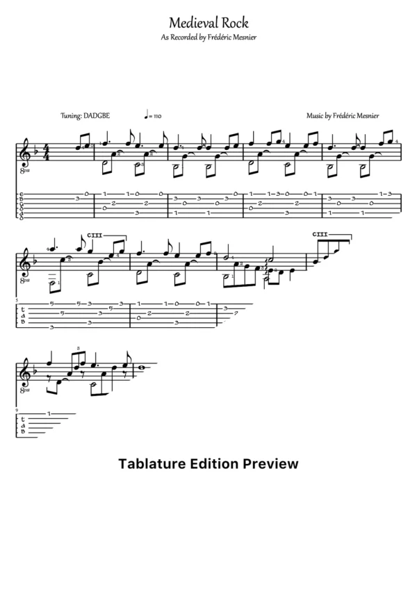 Medieval Rock Tab