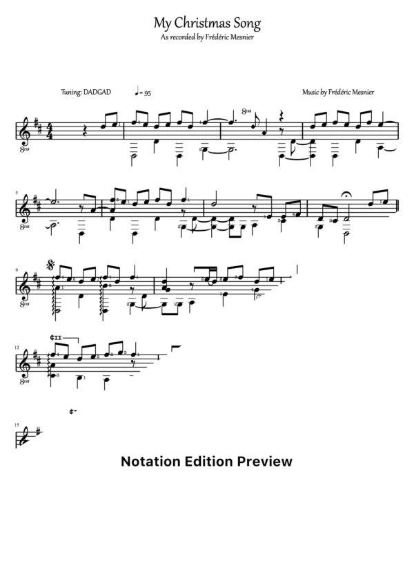 My Christmas Song Score