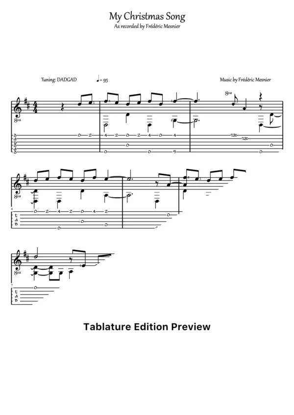 My Christmas Song Tab