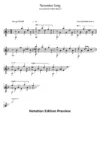 November Song Score