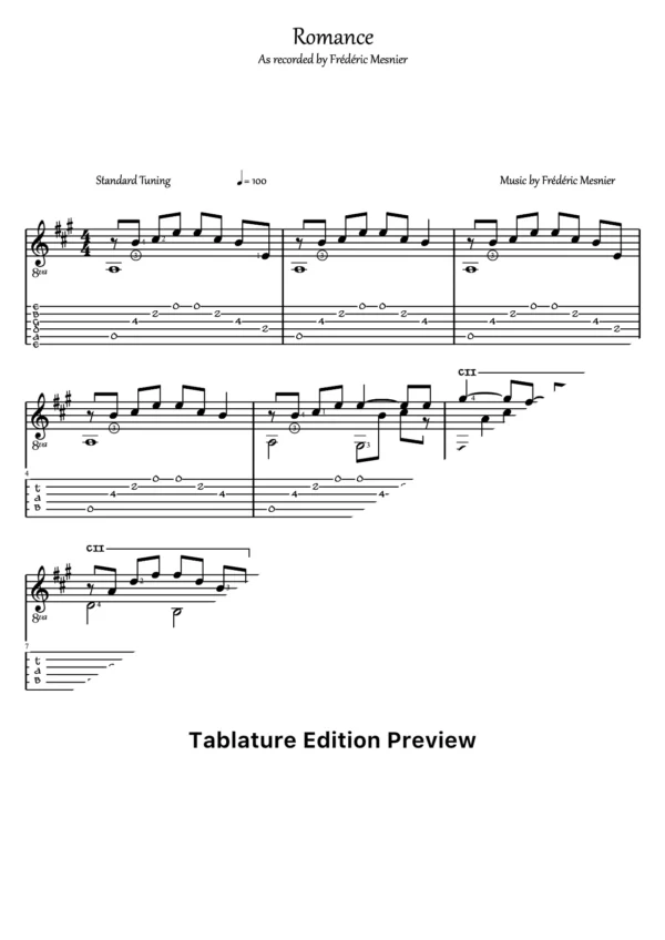 Romance Tab