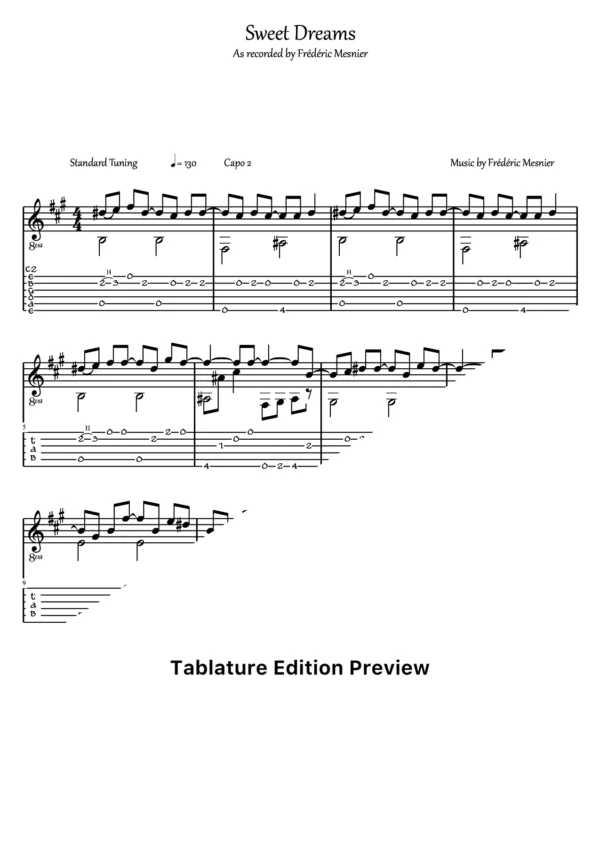 Sweet Dreams Tab