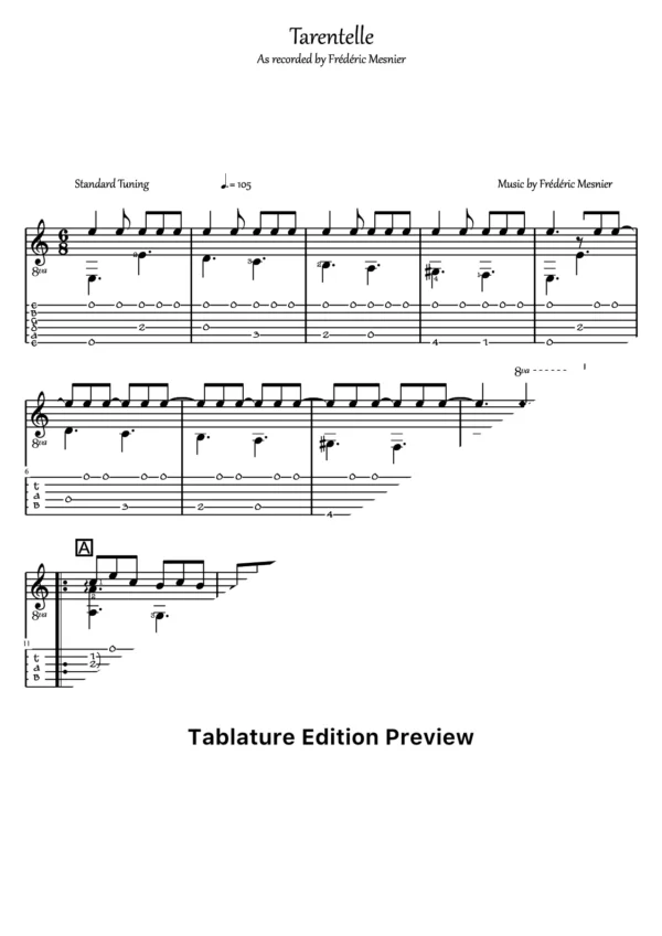 Tarentelle Tab