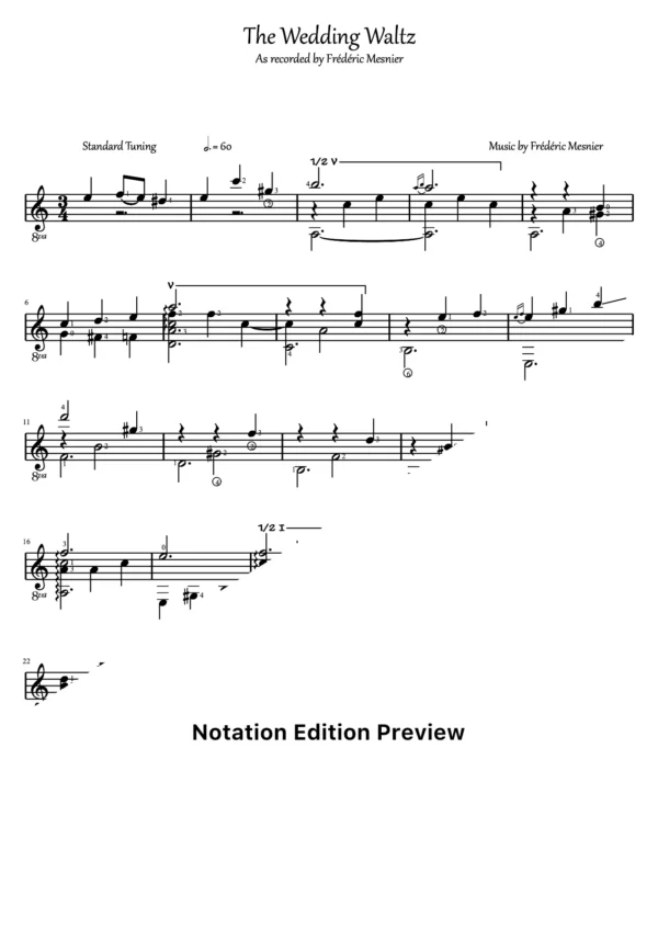 The Wedding Waltz Score