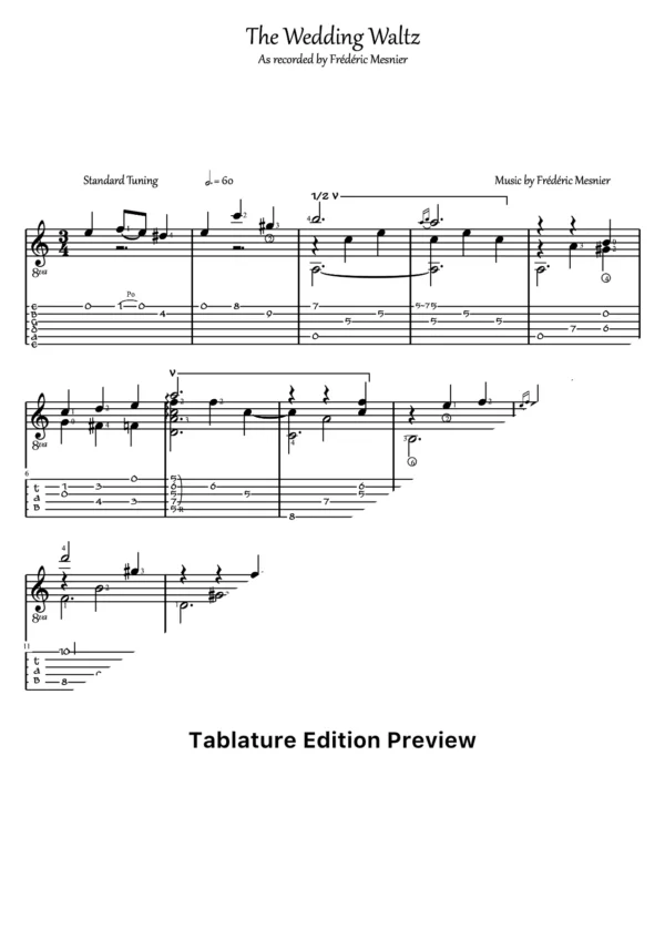 The Wedding Waltz Tab