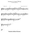 Variations On A Catalan Folk Song Score