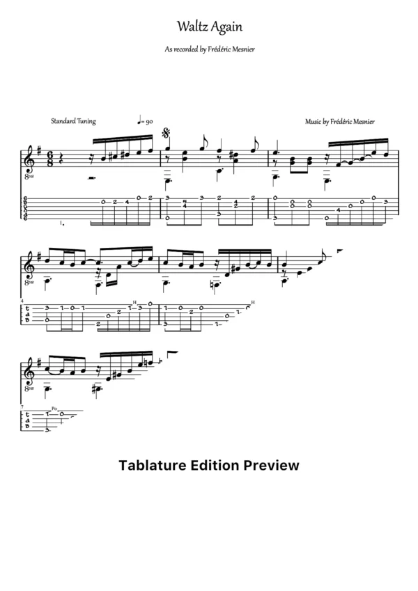 Waltz Again Tab