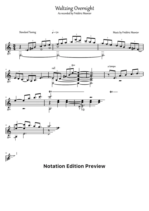 Waltzing Overnight Score