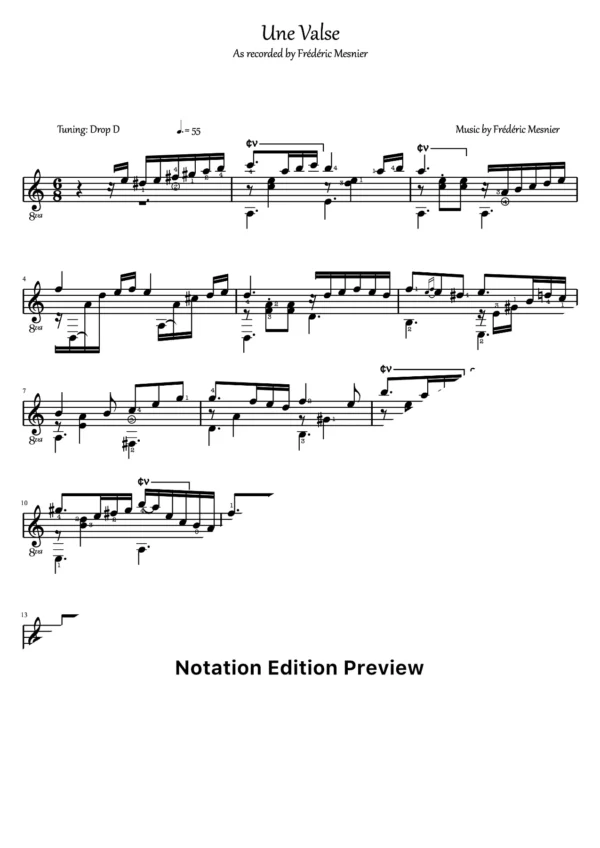 Une Valse Score