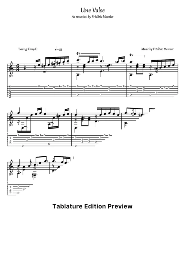 Une Valse Tab