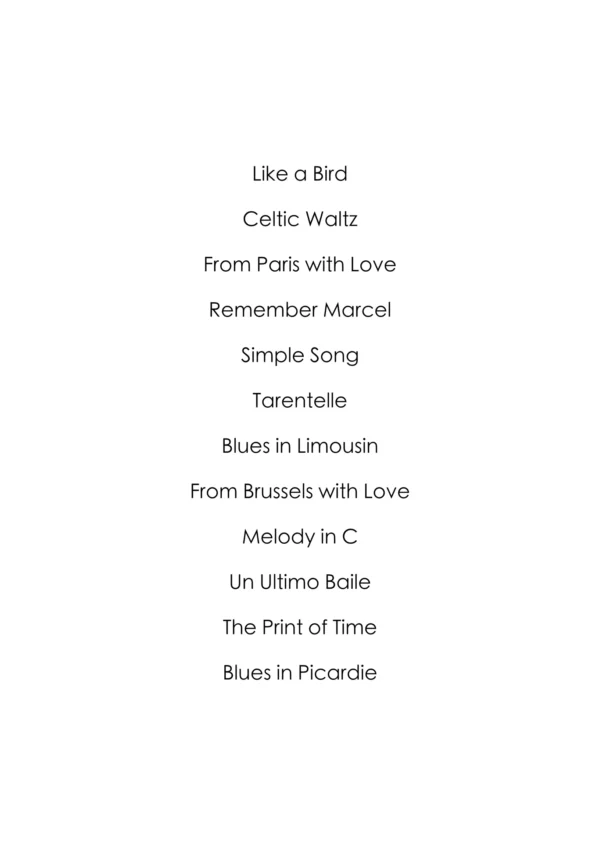 From Paris With Love Songbook Pieces